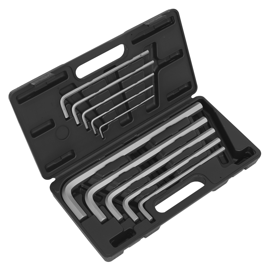 Sealey AK6143 10pc Extra-Long Jumbo Hex Key Set