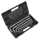 Sealey AK6143 10pc Extra-Long Jumbo Hex Key Set