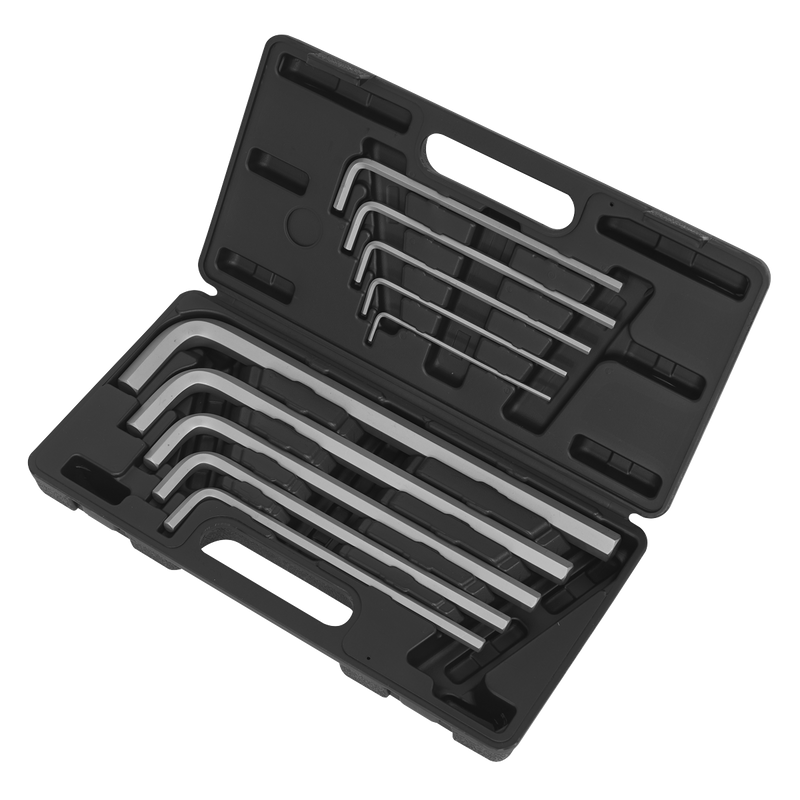 Sealey AK6143 10pc Extra-Long Jumbo Hex Key Set