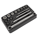 Sealey AK61801 16pc 3/8"Sq Drive TRX-Star* Socket & Spanner Set