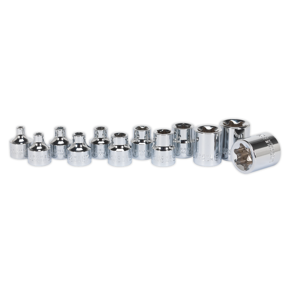 Sealey AK61806 12pc 3/8"Sq Drive TRX-Star* Socket Set - E4-E20