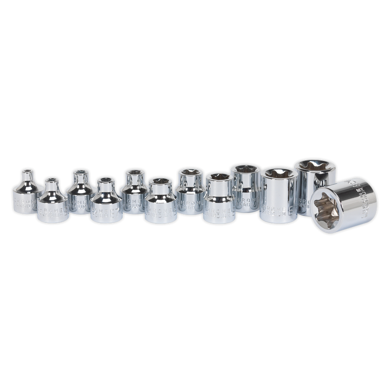 Sealey AK61806 12pc 3/8"Sq Drive TRX-Star* Socket Set - E4-E20