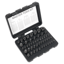 Sealey AK6199 52pc 1/4", 3/8" & 1/2"Sq Drive TRX-Star* Master Socket Set