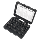 Sealey AK6199 52pc 1/4", 3/8" & 1/2"Sq Drive TRX-Star* Master Socket Set