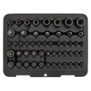 Sealey AK6199 52pc 1/4", 3/8" & 1/2"Sq Drive TRX-Star* Master Socket Set