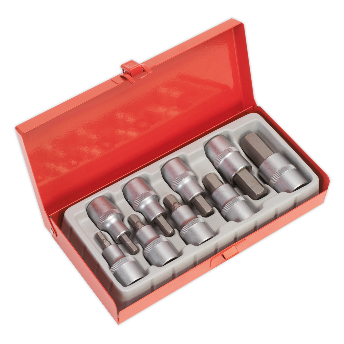 Sealey AK620 9pc 1/2"Sq Drive Hex Socket Bit Set