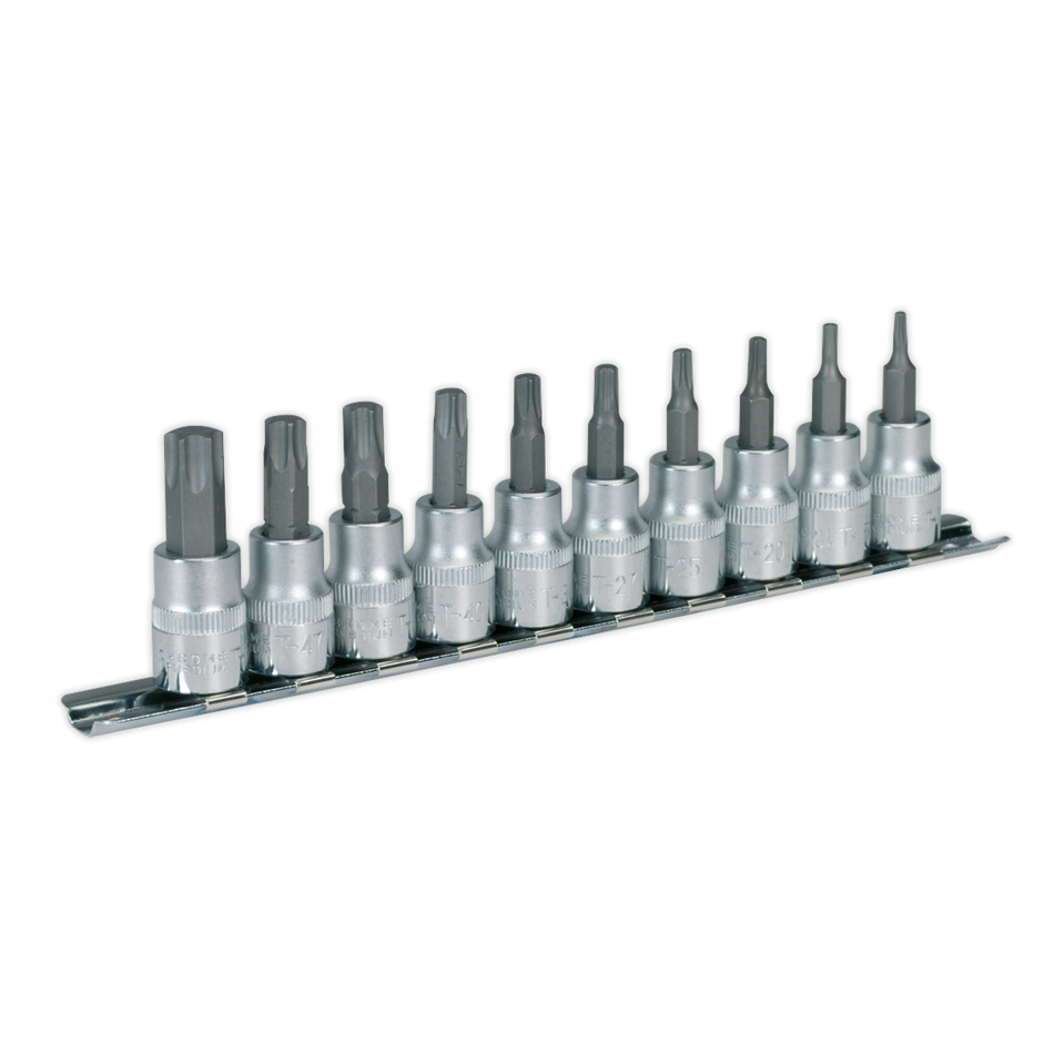Sealey AK6207 10pc 3/8"Sq Drive TRX-Star* Socket Bit Set