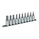 Sealey AK6207 10pc 3/8"Sq Drive TRX-Star* Socket Bit Set