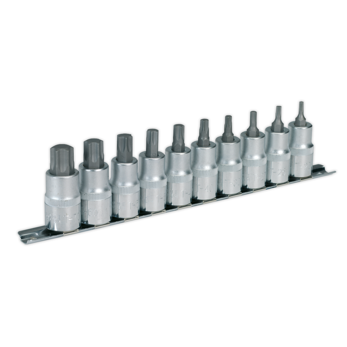 Sealey AK6208 10pc 1/2"Sq Drive TRX-Star* Socket Bit Set