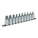 Sealey AK6208 10pc 1/2"Sq Drive TRX-Star* Socket Bit Set