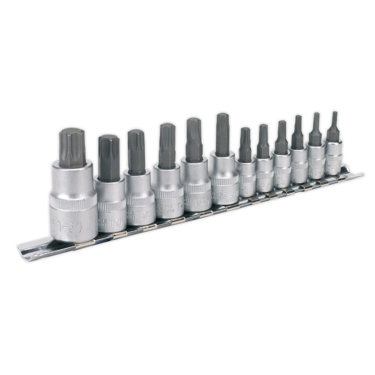 Sealey AK6213 12pc 1/4", 3/8" & 1/2"Sq Drive TRX-Star* Socket Bit Set