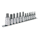 Sealey AK6213 12pc 1/4", 3/8" & 1/2"Sq Drive TRX-Star* Socket Bit Set