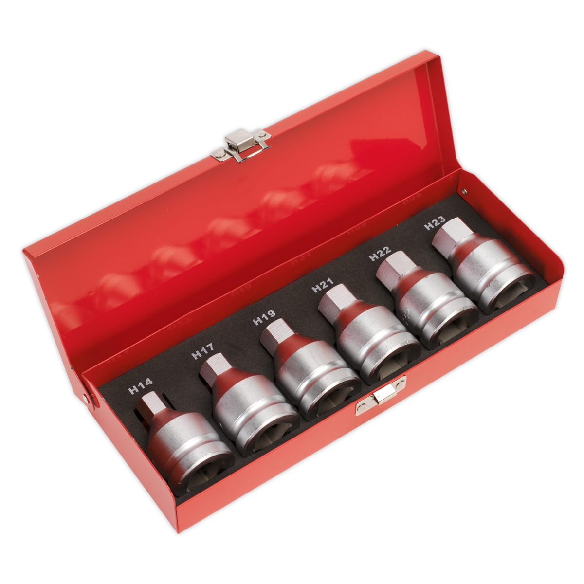 Sealey AK6217 6pc 3/4"Sq Drive Hex Socket Bit Set