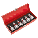 Sealey AK6217 6pc 3/4"Sq Drive Hex Socket Bit Set