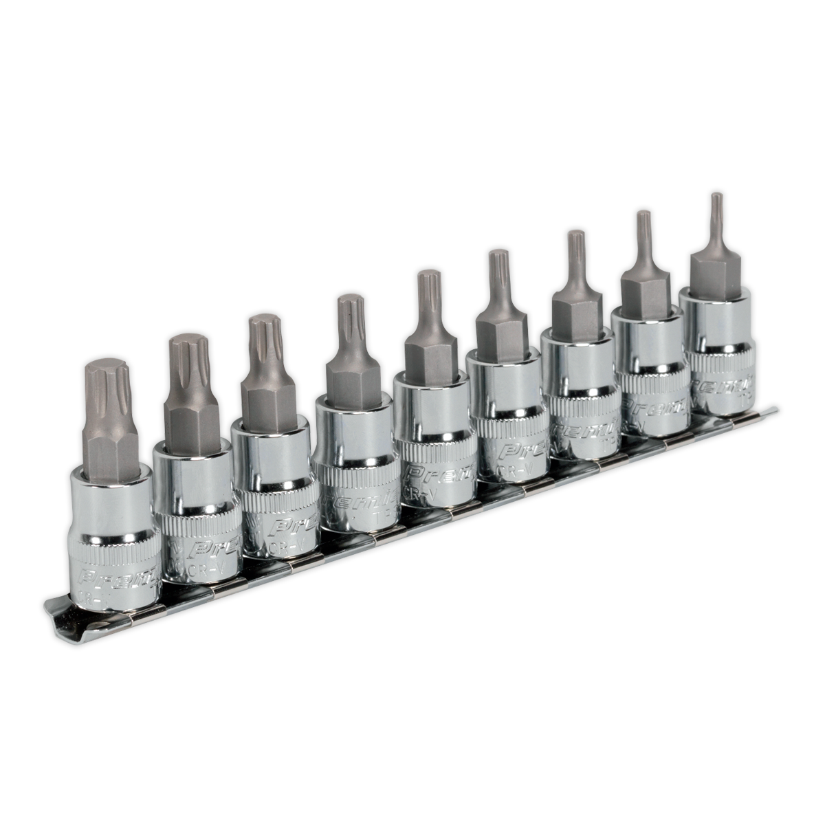 Sealey AK6222 9pc 3/8"Sq Drive TRX-P* Socket Bit Set