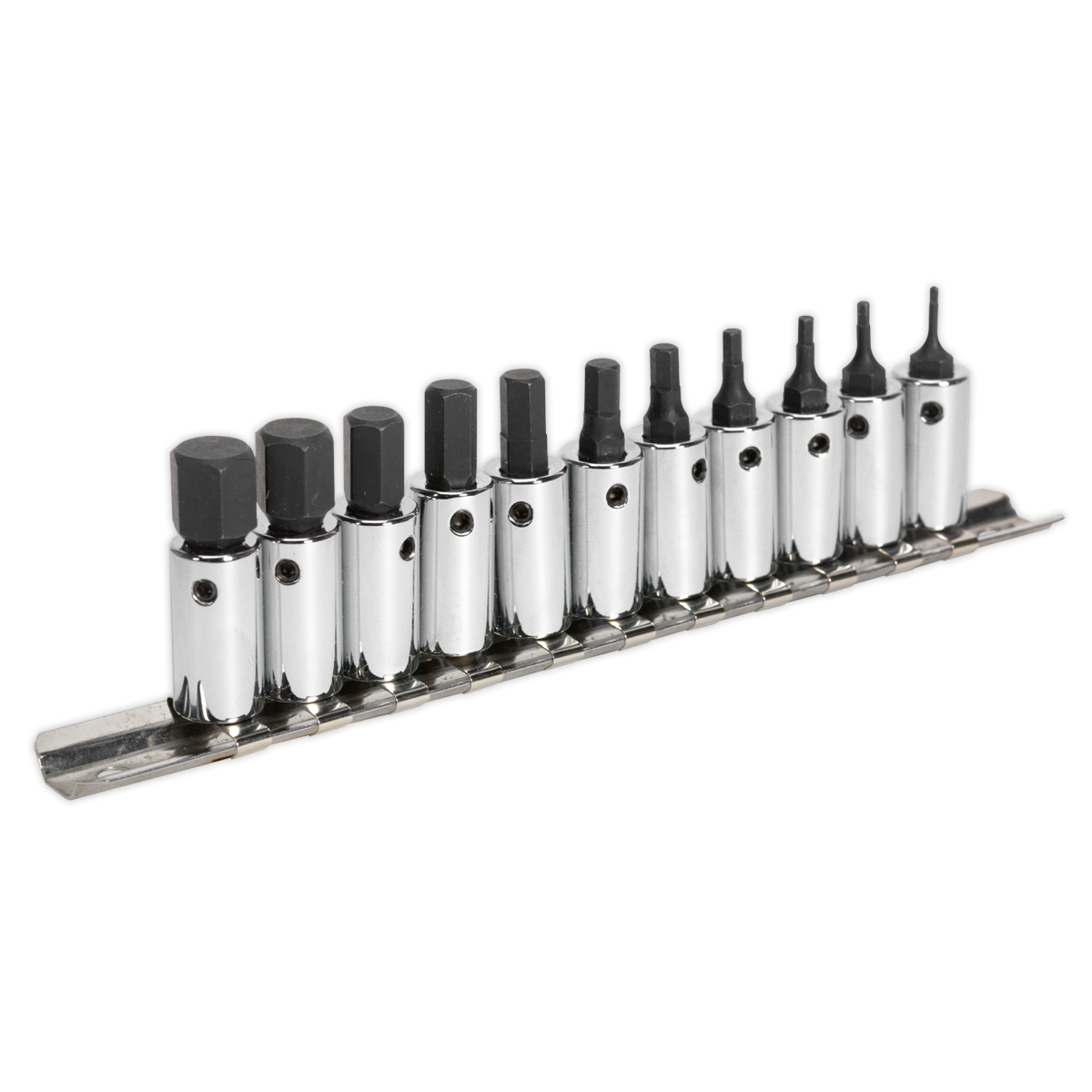 Sealey AK62251 11pc 1/4"Sq Drive Hex Socket Bit Set
