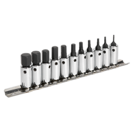 Sealey AK62251 11pc 1/4"Sq Drive Hex Socket Bit Set
