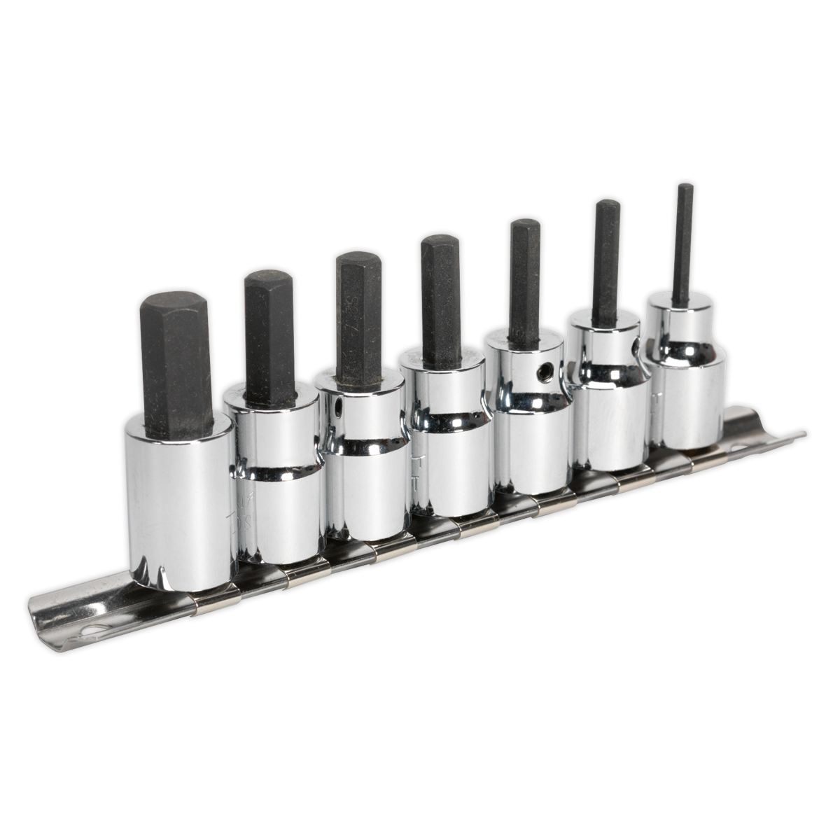 Sealey AK62253 7pc 3/8"Sq Drive Hex Socket Bit Set