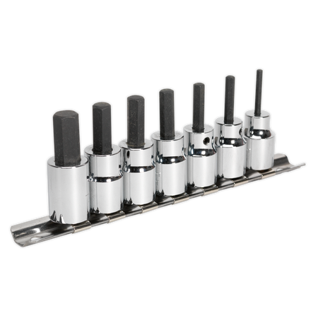 Sealey AK62253 7pc 3/8"Sq Drive Hex Socket Bit Set