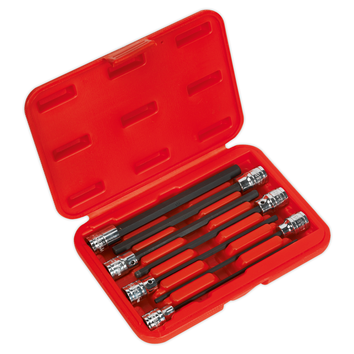 Sealey AK62255 7pc 3/8"Sq Drive Hex Socket Bit Set