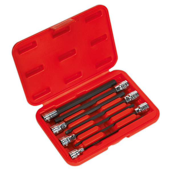 Sealey AK62255 7pc 3/8"Sq Drive Hex Socket Bit Set