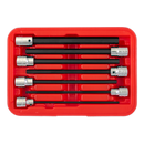 Sealey AK62255 7pc 3/8"Sq Drive Hex Socket Bit Set