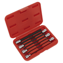 Sealey AK62257 7pc 3/8"Sq Drive Ball-End Hex Socket Bit Set