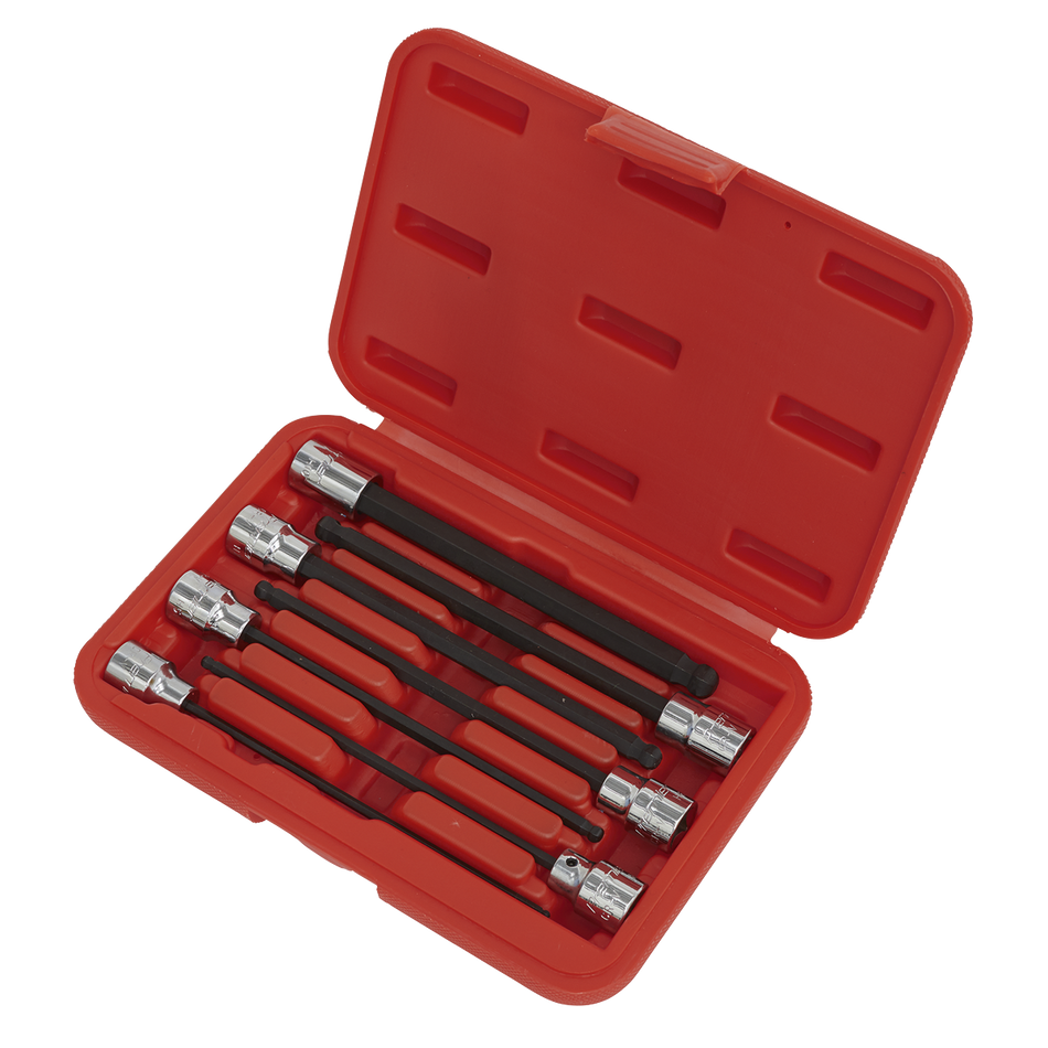 Sealey AK62257 7pc 3/8"Sq Drive Ball-End Hex Socket Bit Set