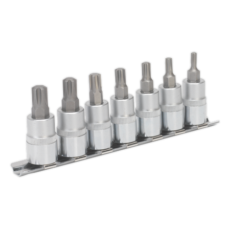 Sealey AK6232 7pc 3/8"Sq Drive Ribe Socket Bit Set