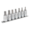 Sealey AK6232 7pc 3/8"Sq Drive Ribe Socket Bit Set