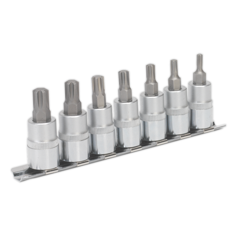 Sealey AK6232 7pc 3/8"Sq Drive Ribe Socket Bit Set