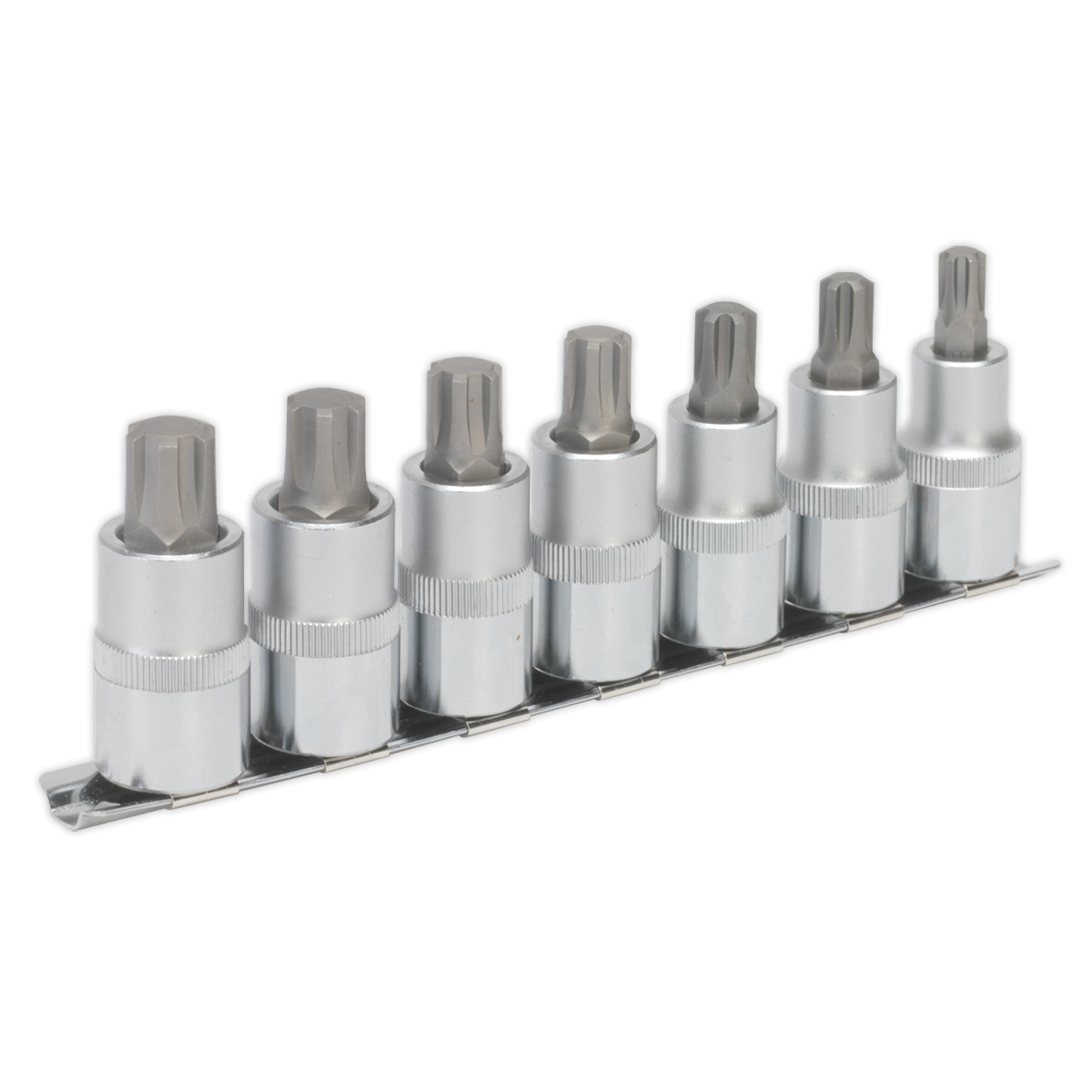 Sealey AK6234 7pc 1/2"Sq Drive Ribe Socket Bit Set