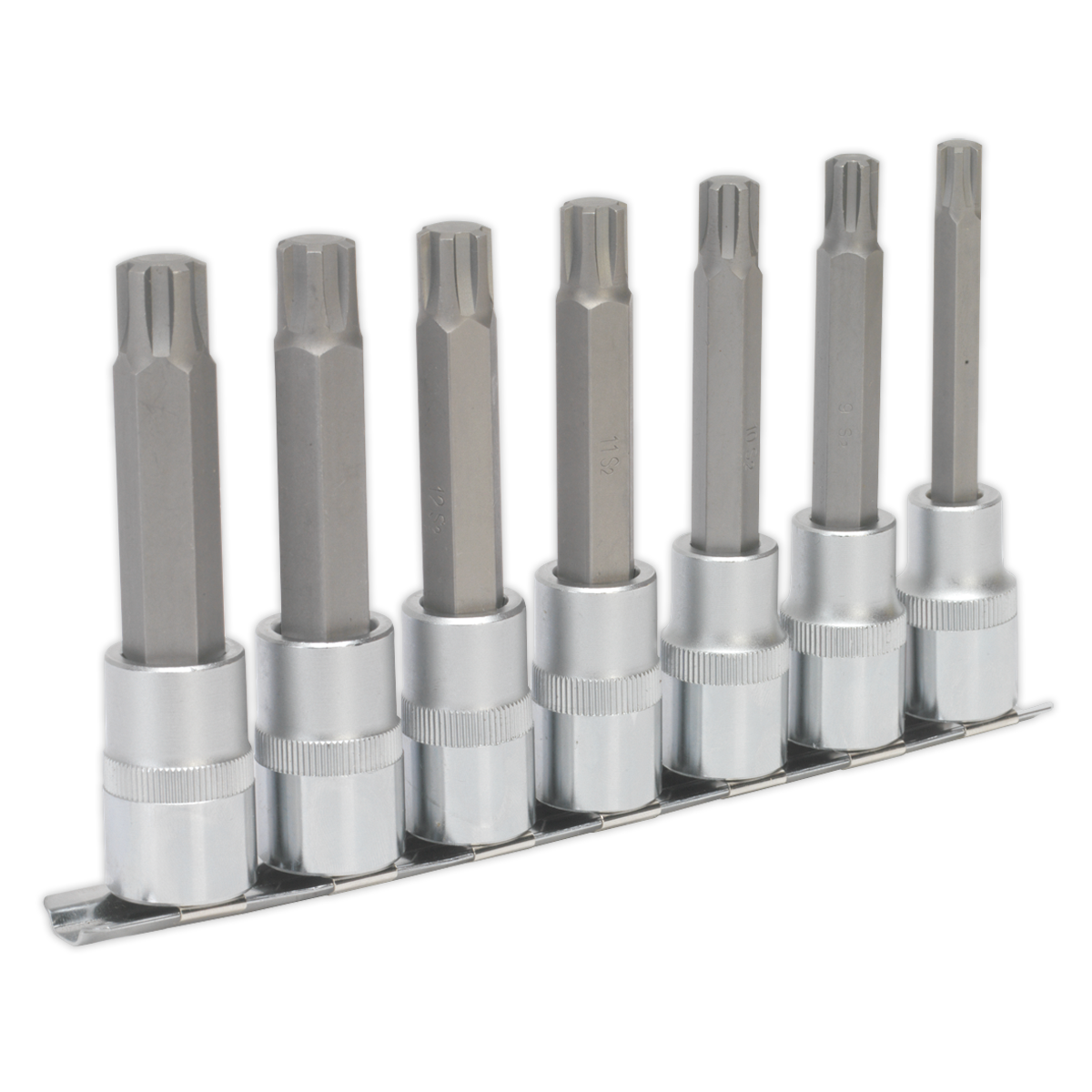 Sealey AK6235 7pc 1/2"Sq Drive Ribe Socket Bit Set