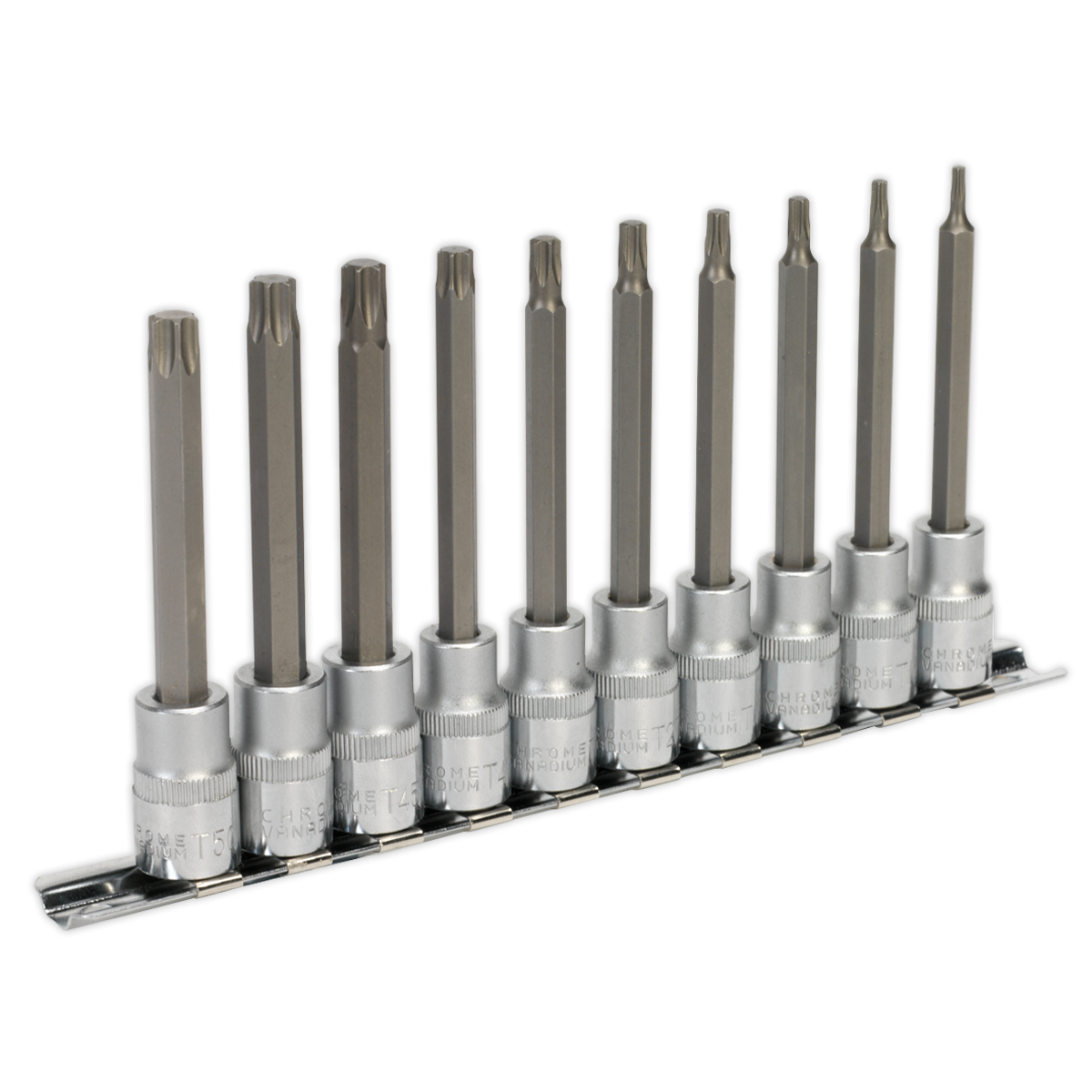 Sealey AK6236 10pc 3/8"Sq Drive TRX-Star* Socket Bit Set