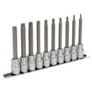 Sealey AK6236 10pc 3/8"Sq Drive TRX-Star* Socket Bit Set