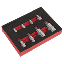 Sealey AK6241 8pc 1/4", 3/8" & 1/2"Sq Drive Spline Socket Bit Set