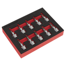 Sealey AK6242 10pc 3/8"Sq Drive TRX-Star* Socket Bit Set