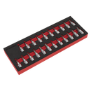 Sealey AK6243 22pc 3/8"Sq Drive TRX-Star*/Hex/Spline Socket Bit Set