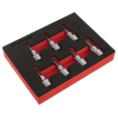 Sealey AK6246 7pc 3/8"Sq Drive Hex Socket Bit Set - Imperial