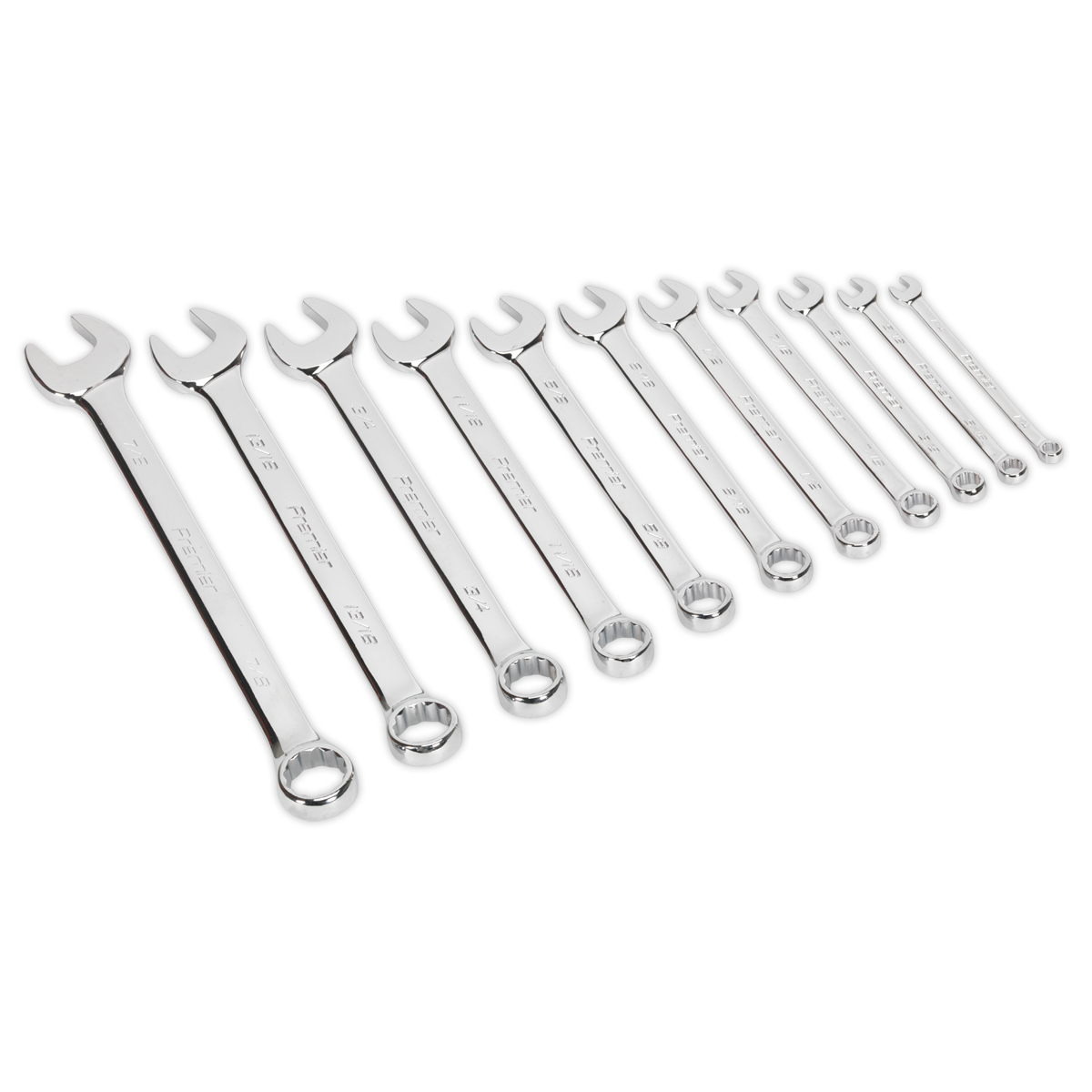 Sealey AK630AF 11pc Combination Spanner Set - Imperial