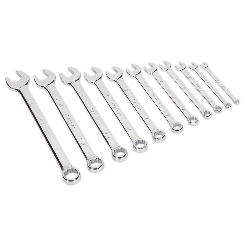 Sealey AK630AF 11pc Combination Spanner Set - Imperial
