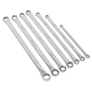 Sealey AK6311 7pc Extra-Long Double End Ring Spanner Set