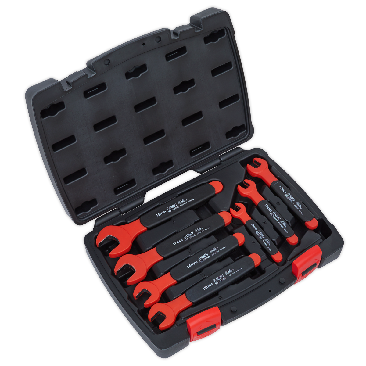 Sealey AK63171 7pc Insulated Open-End Spanner Set - VDE Approved