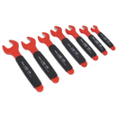 Sealey AK63171 7pc Insulated Open-End Spanner Set - VDE Approved