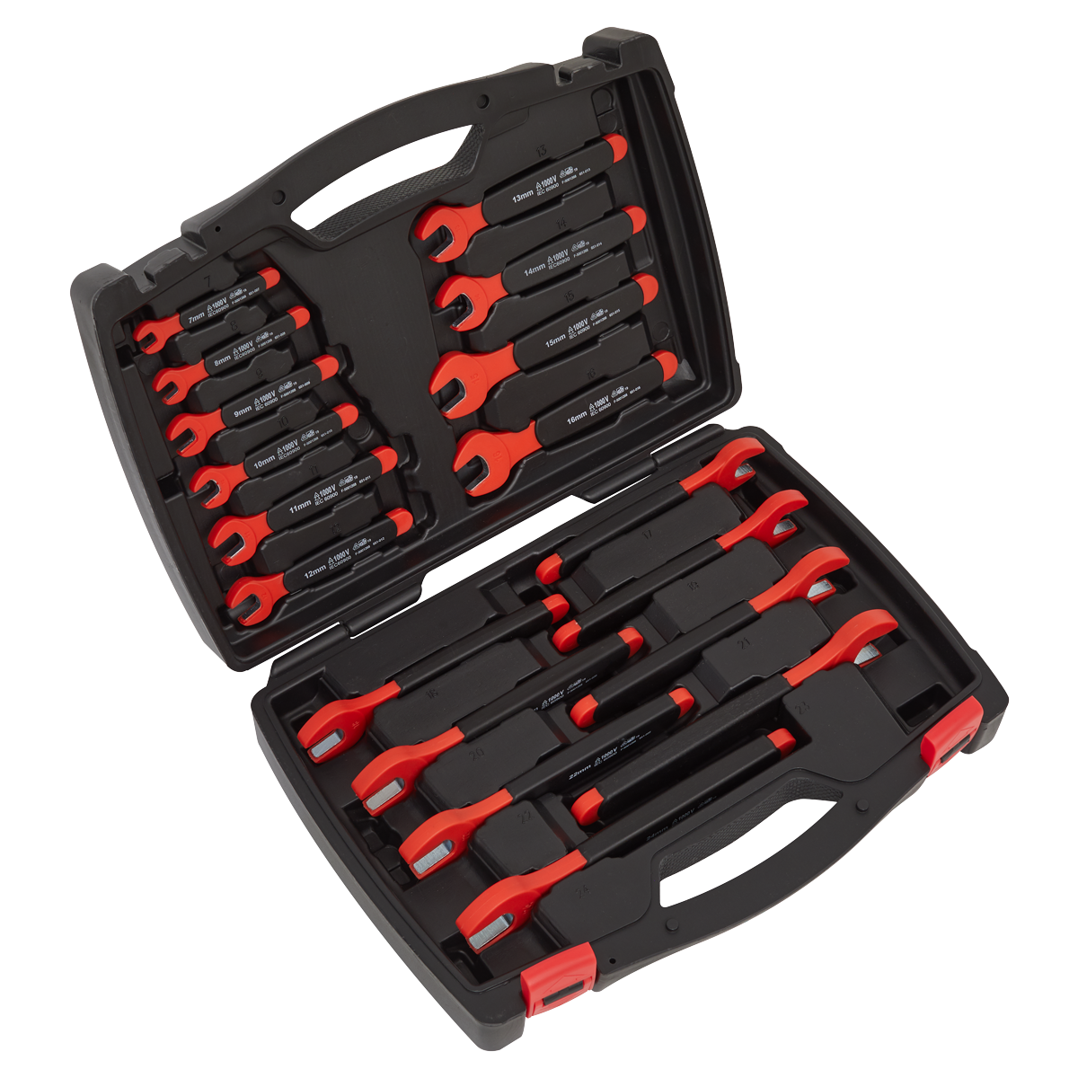 Sealey AK63172 18pc Insulated Open-End Spanner Set - VDE Approved