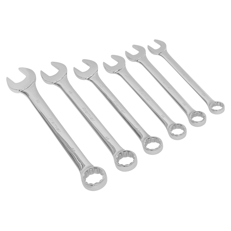 Sealey AK6324 6pc Super Jumbo Combination Spanner Set