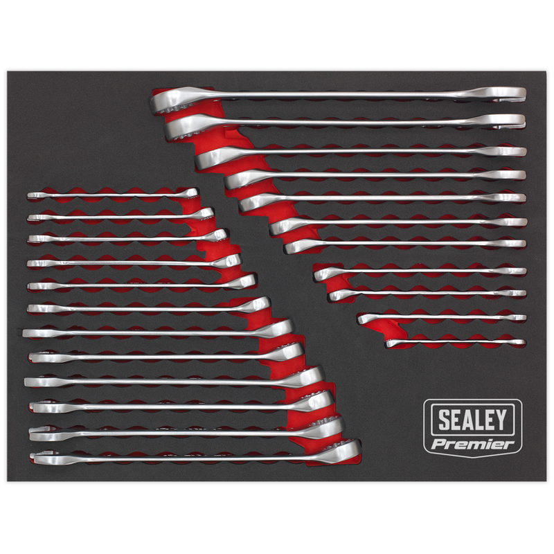 Sealey AK63256 23pc Combination Spanner Set - Metric/Imperial
