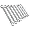 Sealey AK63257 8pc Offset Double End Ring Spanner Set