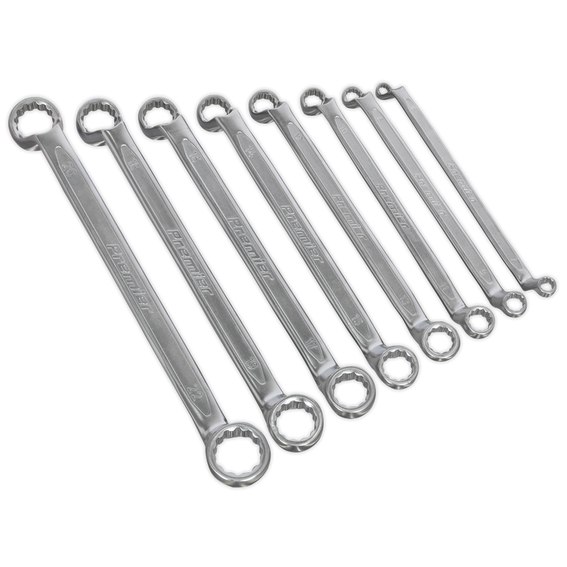 Sealey AK63257 8pc Offset Double End Ring Spanner Set