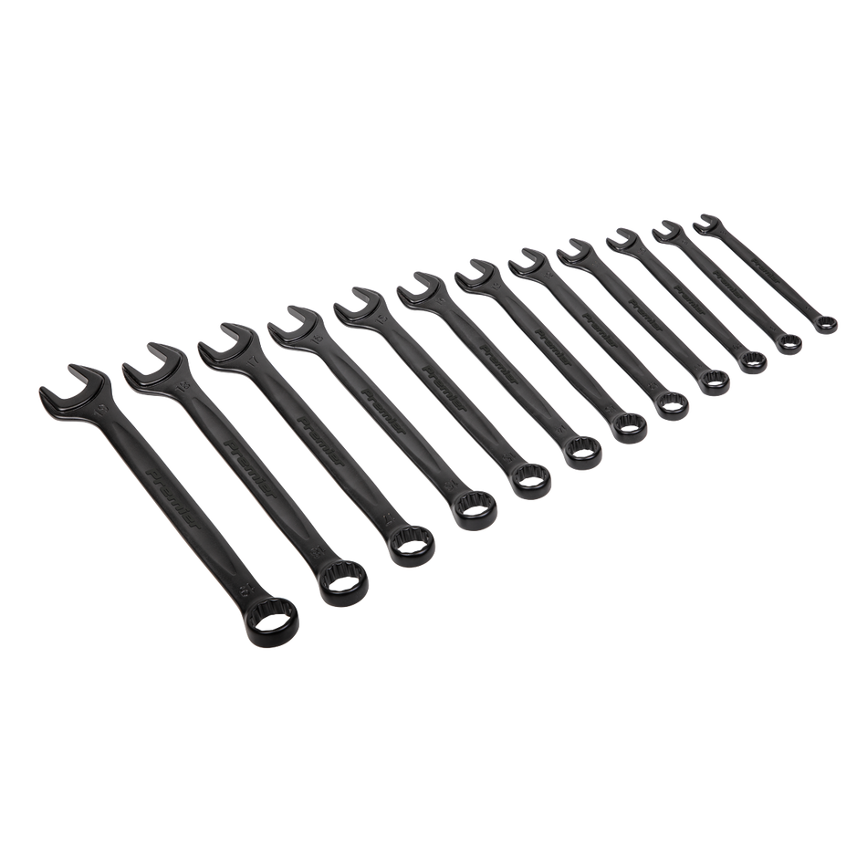 Sealey AK63263B 12pc Combination Spanner Set - Black Series